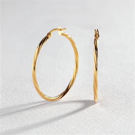 Revere 9ct Gold Twist Creole Hoop Earrings Reviews