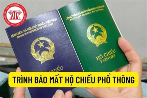 Thủ Tục Thực Hiện Trình Báo Mất Hộ Chiếu Phổ Thông được Quy định Như