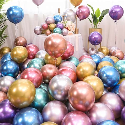 10pcs 50pcs 12inch Metallic Latex Balloon Pastel Balloons Metallic