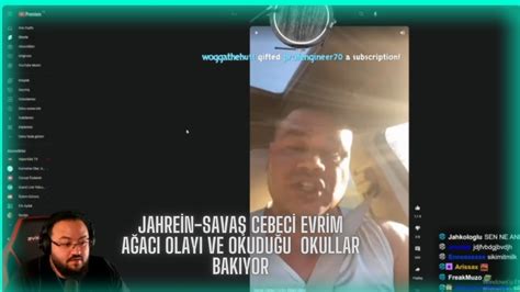 Jahrein Savaş Cebeci Evrim Ağacı Olayı Ve Okuduğu Okullar Bakıyor YouTube