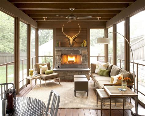 Striking Three Season Porch Traditional Porch Minneapolis By