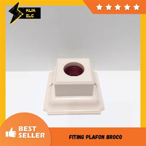 Fiting Plafon Broco Segi Cream Lazada Indonesia