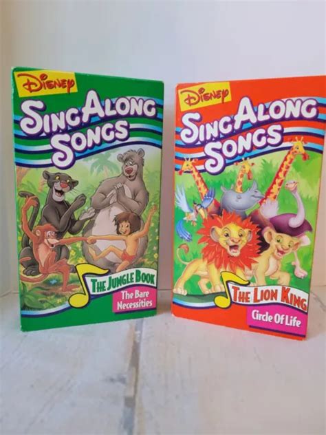 Vintage Disney S Sing Along Songs Menge Set Mit Zwei Vhs B Ndern K Nig