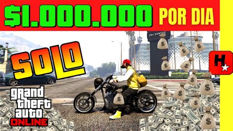 GTA V ONLINE COMO GANHAR DINHEIRO FACIL 1 MILHÃO POR DIA SOLO E FICAR