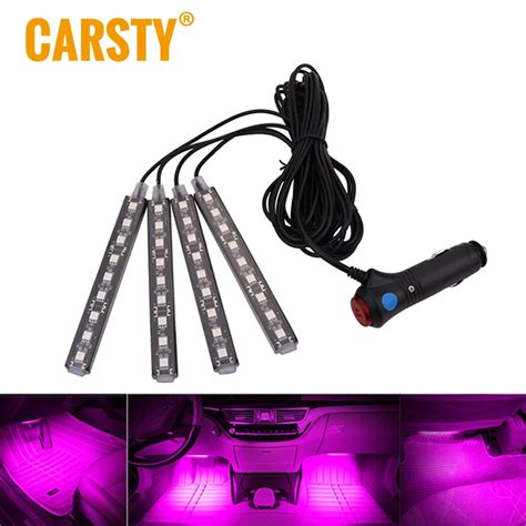 Carsty X Led Car Led Strip Atmosphere Lamps Light Blue Interior Dash