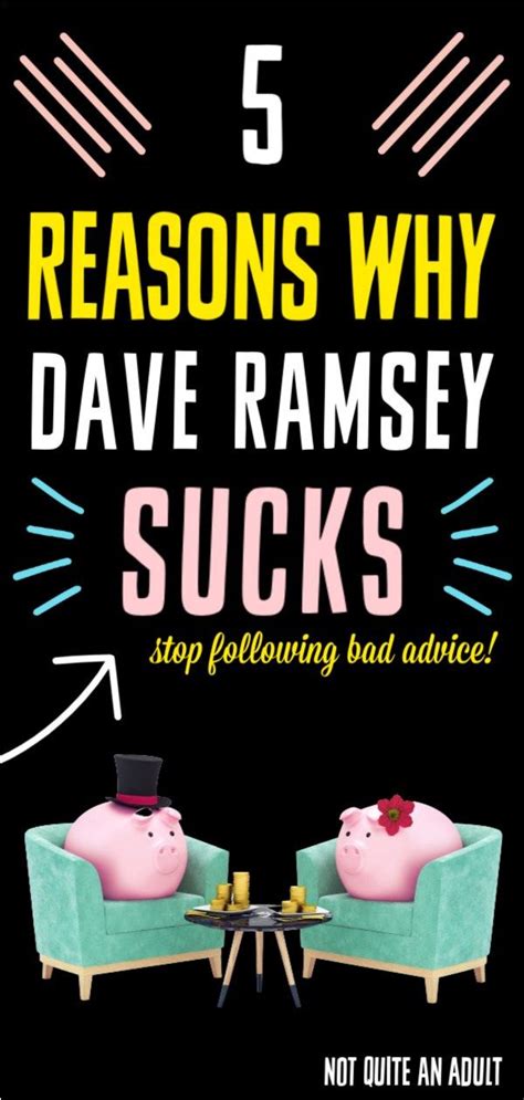 5 Reasons Why Dave Ramsey Sucks Not Quite An Adult Dave Ramsey