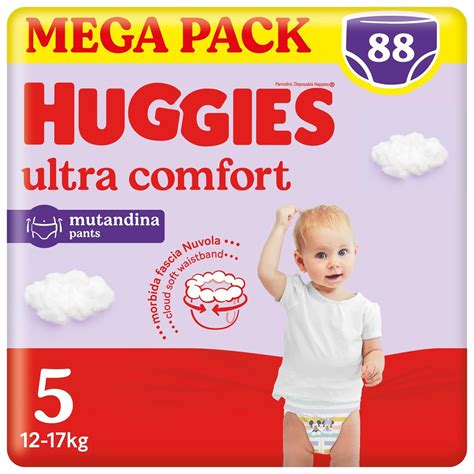 Pieluchomajtki Huggies Ultra Comfort Rozmiar 5 12 17Kg 88 Szt