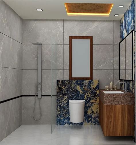 Glossy Vitrified Bathroom Floor Tile Size 2x4 Feet 600x1200 Mm At Rs