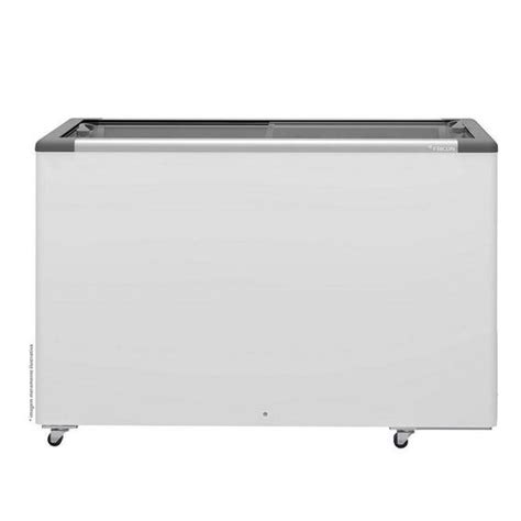 Freezer Horizontal Fricon 411 Litros Tampa De Vidro Branco HCEB411