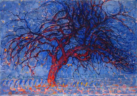 Museum Art Reproductions Avond Evening The Red Tree 1910 By Piet Mondrian 1872 1944