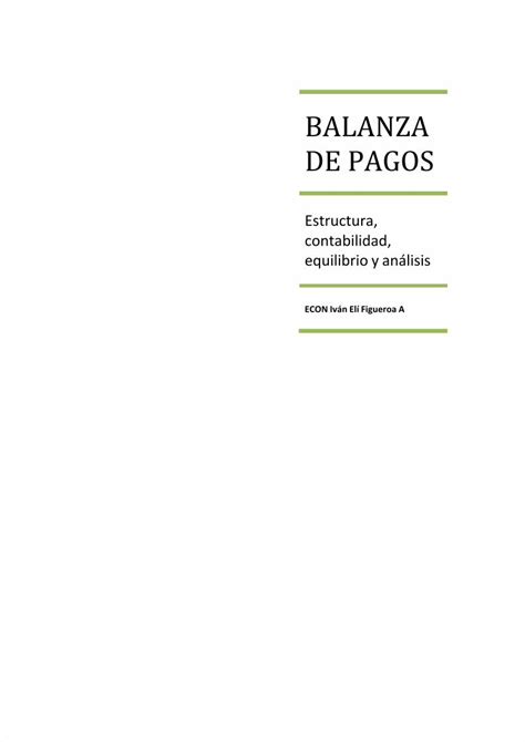 Pdf Estructura De La Balanza De Pagos Dokumen Tips