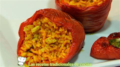 Receta De Pimientos Rellenos De Arroz