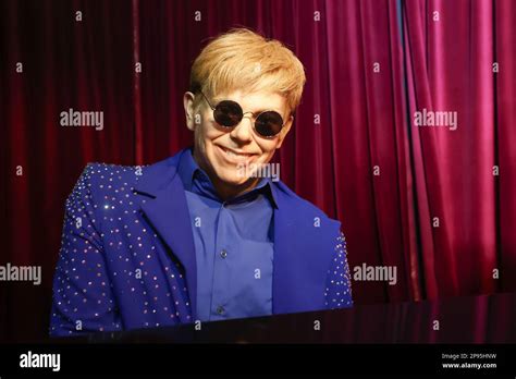 Krakow Poland Elton John Wax Figure At The Polonia Wax