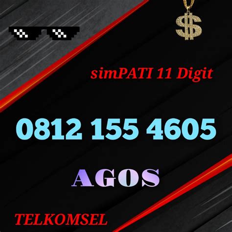 Jual Nomor Cantik Simpati Digit Prabayar Exsclusive Varian Angka