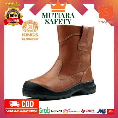 Jual Sepatu Safety Kings Tipe Kwd X Coklat Hitam Original Shopee