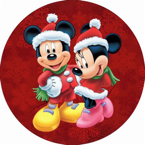 Painel Redondo Minnie E Mickey Natal Elo Produtos Especiais