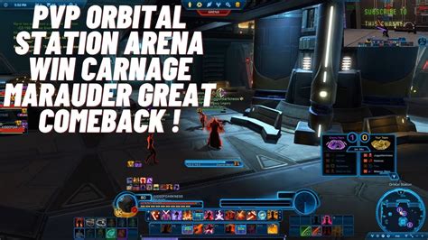 Swtor Pvp Orbital Station Arena Win Carnage Marauder Great Comeback