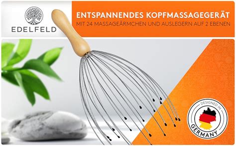 EDELFELD Kopfmassage Spinne Mit 24 Fingern Mit Geschenkverpackung