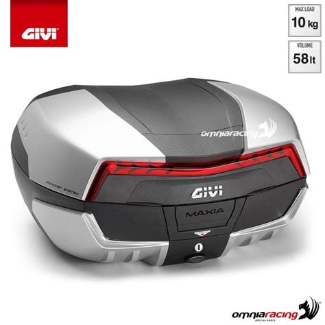 Givi V N Monokey Maxia Top Case Litres In Black Abs With