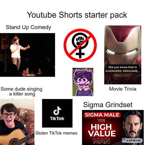 Youtube Shorts Starter Pack Rstarterpacks Starter Packs Know