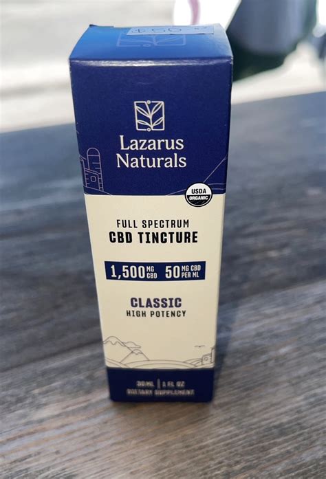 Lazarus Naturals Classic High Potency Full Spectrum CBD Tincture 1