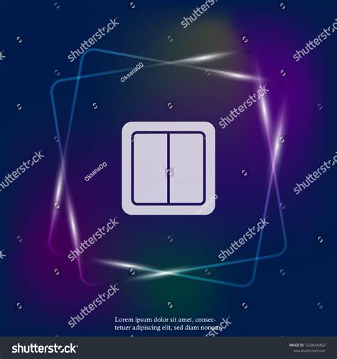 Electrical Switch Vector Neon Light Icon Stock Vector Royalty Free