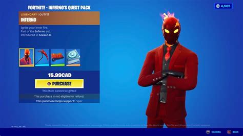 Rare Inferno Quest Pack Is Back Fortnite Battle Royale Youtube