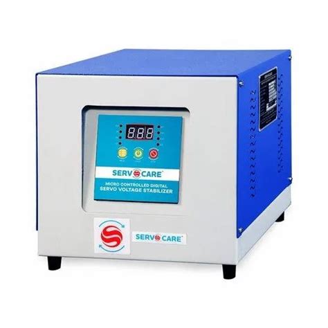 Steel Single Phase Servo Stabilizer Capacity 1 Kva To 10 Kva 140 V