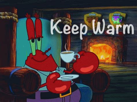 Mr Krabs Keep Warm GIF - MrKrabs KeepWarm Spongebob - Discover & Share GIFs