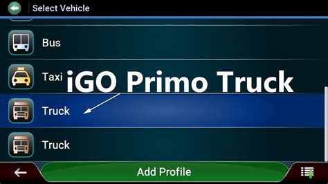 IGO Primo Truck Nextgen App Settings YouTube