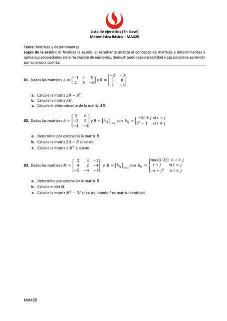 Lista De Ejercicios Matem Tica B Sica Sebastian Udocz