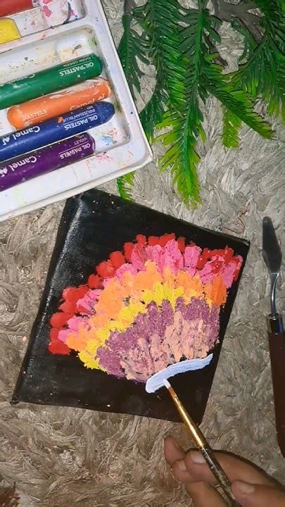 Easiest 😱😱drawing With Pastel🖼 Colours Shorts Oilpastel Art Satisfying Youtube