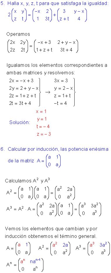 Ejercicios Resueltos De Matrices Ecuaciones