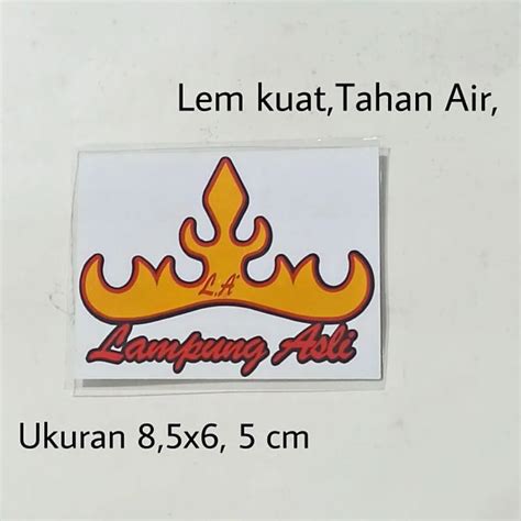 Jual Stiker Siger Lampung Bahan Reflektive Shopee Indonesia