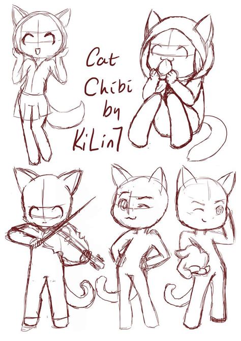 How To Draw Chibi Neko Chibi Sketch Chibi Drawings Cool Drawings Art