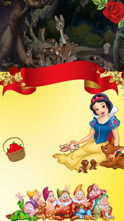 Pin by José Matheus on CONVITE ANIMADO in 2024 Snow white invitations