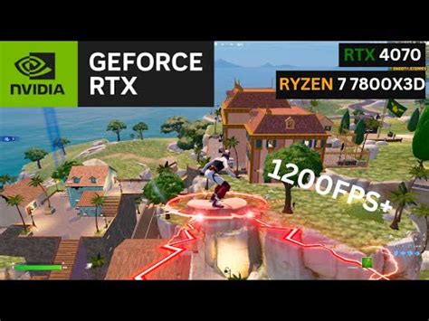 RTX 4070 Ryzen 7 7800X3D Fortnite Chapter 5 Season 1 Solos