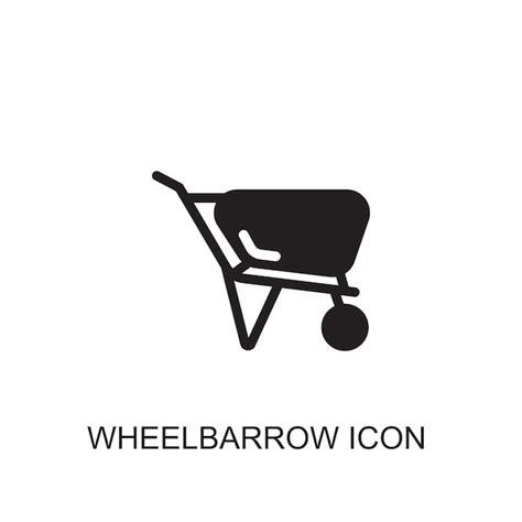 Premium Vector Wheelbarrow Vector Icon Icon