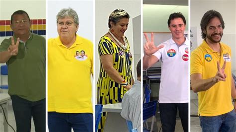 Eleições 2022 Candidatos Ao Governo Da Paraíba Votam Neste Domingo 2