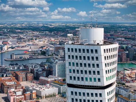 Premium Photo | Beautiful aerial panoramic view of the malmo city in sweden