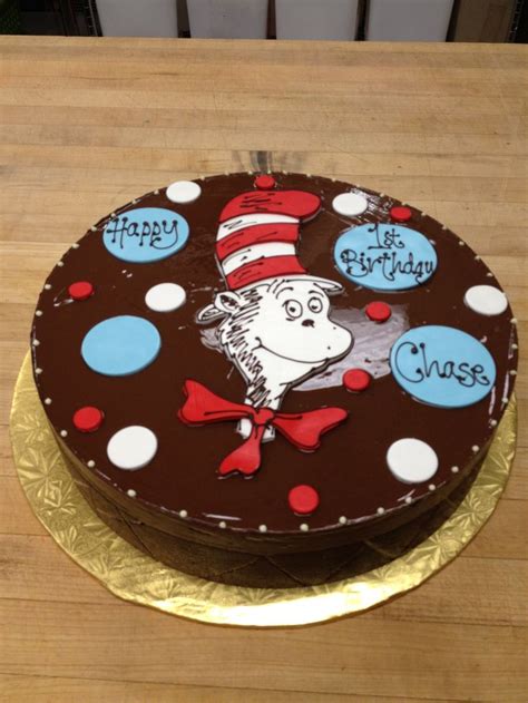 Dr Seuss Cat In The Hat Birthday Cake Luxor Cake Cafeattila