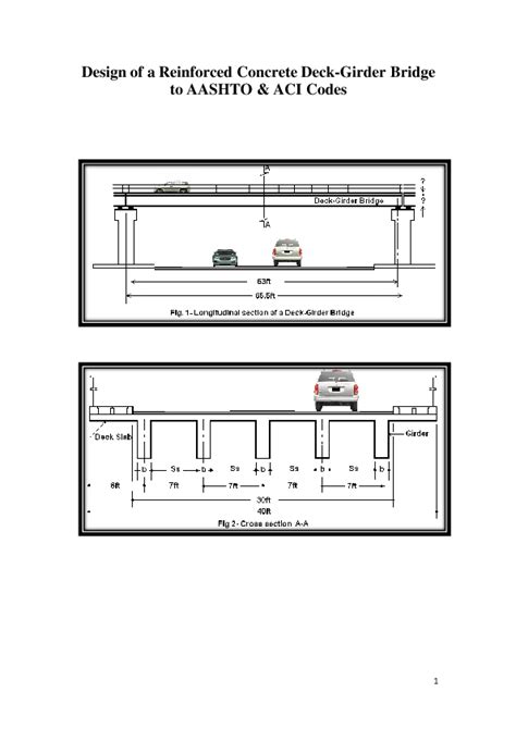 Pdf Design Of A Reinforced Concrete Deck Girder Bridge To Aashto