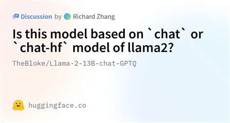 TheBloke Llama 2 13B Chat GPTQ Is This Model Based On Chat Or Chat