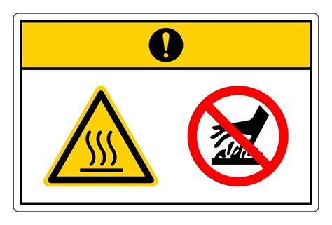 Caution Hot Surface Symbol Sign On White Background 5305560 Vector Art