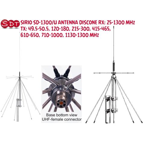 DIAMOND ORIGINALE D 3000N ANTENNA DISCONE RX 25 3000 MHz TX 50MHz