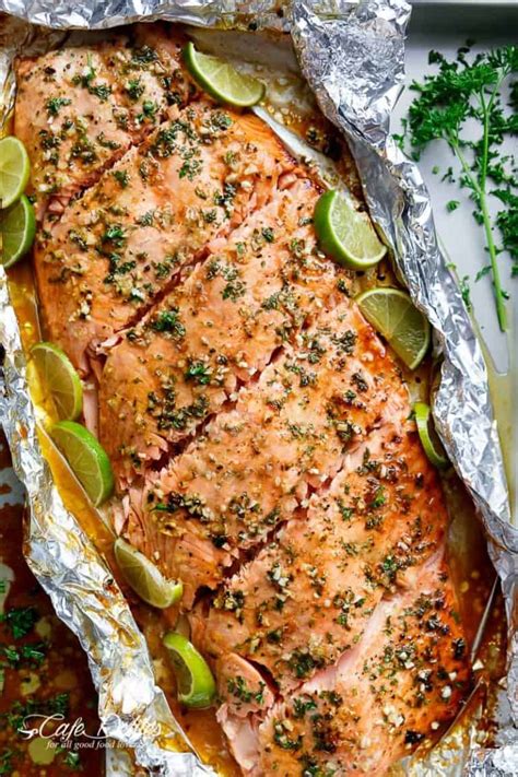 Honey Lime Garlic Butter Salmon Cafe Delites