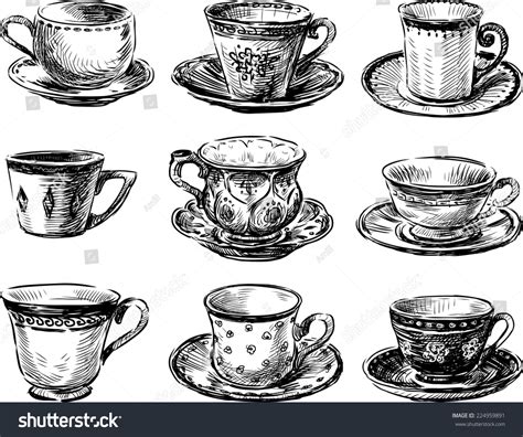 16,384 Teacup Sketch Images, Stock Photos & Vectors | Shutterstock