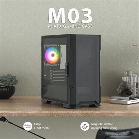 Buy Vetroo M Compact Computer Case Micro Atx Mini Itx Gaming Pc Case