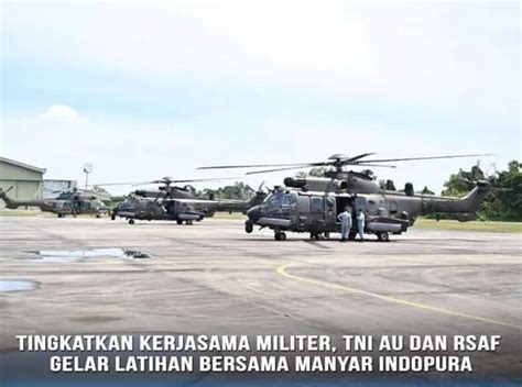 Perkuat Kemampuan Crew TNI AU RSAF Gelar Latihan Bersama