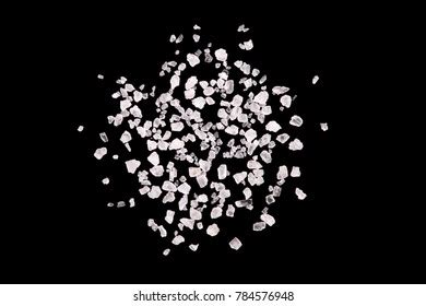 Sea Salt Crystals On Black Background Stock Photo 784576948 Shutterstock